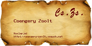 Csengery Zsolt névjegykártya