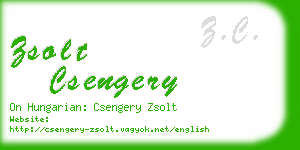 zsolt csengery business card